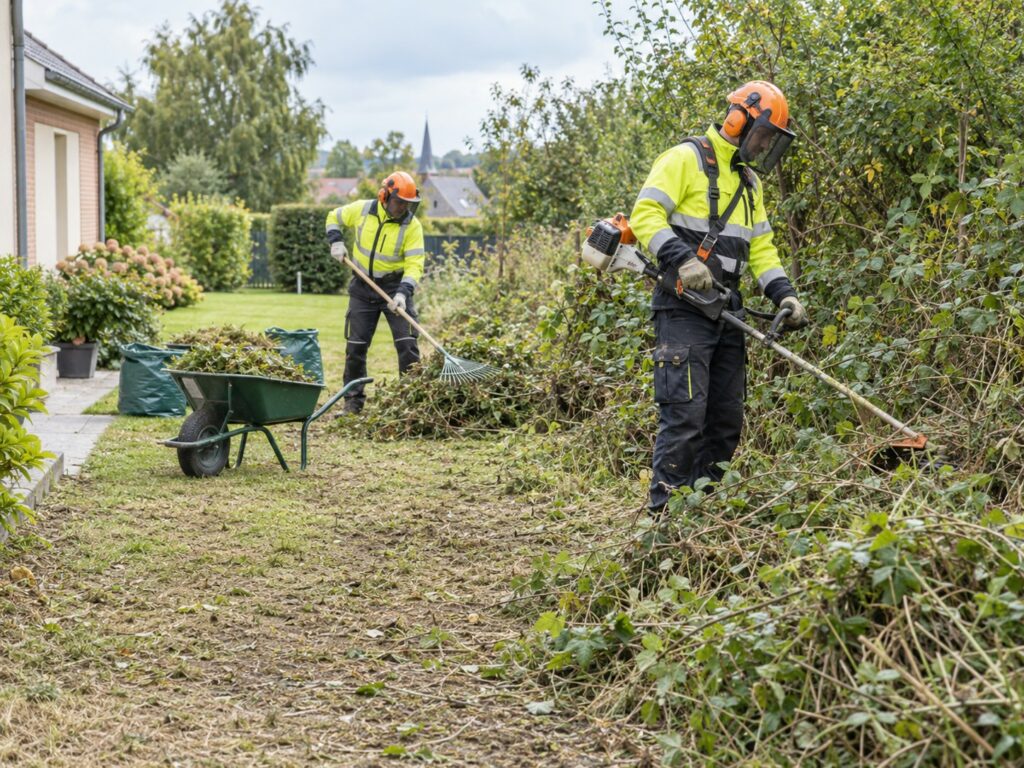 Débroussaillage et remise en état de terrain en Hauts-de-France